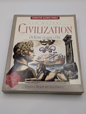 Sid Meier's Civilization Or Rome on 640K A Day (1992) Authorized Guide, RARE picture