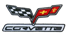 Corvette Racing Embroidered 4.0 inch Iron On Sew On Patch picture