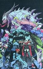 DAN MORA rare ABSOLUTE BATMAN & VILLAINS art print SIGNED 11x17 LAST ONE picture