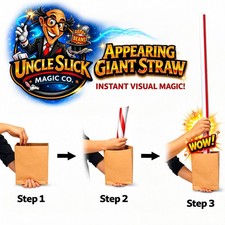 Appearing Giant Straw Magic Trick - Self Working - Visual Magic Illusion picture