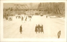 St. Maries ID Winter sports c1900s-10s Real Photo Vintage Postcard bhn picture