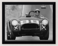 12X9 FRAMED 1962 RIVERSIDE GP BILL KRAUSE CSX2002 COBRA FIRST RACE PHOTO REPRO picture