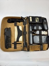 Antique Men’s Leather Toiletry & Grooming Kit – 1920s-30s Art Deco Era picture