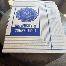 University Of Connecticut 1960 Large Text Book Cover New Old Stock picture