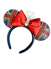 2025 Disney Parks Epcot UK pavilion Minnie Mouse Ears Headband Union Jack picture