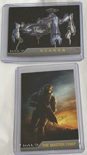 HALO The Master Chief P1 And Scarab P2 Trading Card TOPPS 2007 SET Of 2 NEW picture