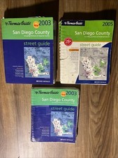 3 Thomas Guide San Diego County California Atlas Road Maps 2005, 2003 (x2) picture