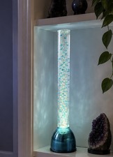 39”  AQUA PEARL Lite Turquoise/ Teal Bubble Light Rare Tall Model NIB Vintage picture