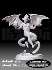 Game HOT Infernal demon stand Release flame battle Resin 3D Print GK Kit Figure picture