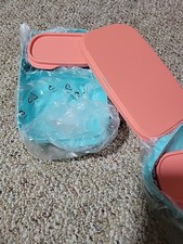 Tupperware Slim Lunch My Lunch Divided Set-inner lunch 2 Containers With Seals picture