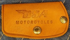 BSA Motorcycle leather key holder picture