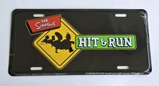 2003 SEALED The Simpsons Hit & Run Metal License Plate NOS Mint Video Game Promo picture