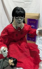 Haunted Living 29 in Jumping Girl Halloween Animatronic Prop Looks/ Works Great picture