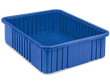 4 Packs of 4 Divider Box - 20 X 15 X 6 In, Blue picture