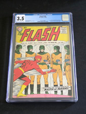 THE FLASH #105 • 1ST S.A. FLASH, 1ST ISSUE •  1ST MIRROR MASTER • CGC 3.5 picture