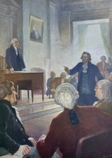 1915 Vintage Magazine Illustration Constitutional Convention at Philadelphia  picture