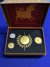 Fallout 4 76 New Vegas Caesar's Legion Premium Box Coins Necklace Pendant Badge picture