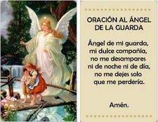 Angel de la Guarda - Spanish - Hard Plastic Card picture