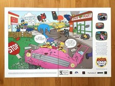 2001 Simpsons Road Rage PS2 Xbox Gamecube Print Ad/Poster Official Promo Pop Art picture
