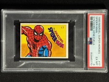 1980 Marvel Spider-Man Super Heroes PSA 6 Venezuela Sticker #17 Venezuelan RARE picture