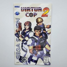 Virtua Cop 2 for Sega Saturn - Manual Only (USA, NTSC) with Registration Card picture