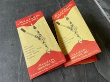 2 Lot Great Vintage Maasdam Pow'r Pull Info Pamphlets Winch Retro Vtg Ephemera picture