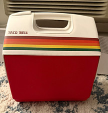 Igloo Taco Bell Salt & Straw Mini Cooler Red White Rainbow Stripe picture