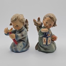Goebel Hummel Guiding Angel 357 Shining Light 358 Figurines Pair W Germany picture
