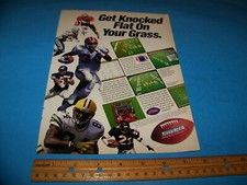 Video Game Ad Vintage 1993  Unnecessary Roughness    Accolade picture