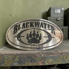 Custom Shield Blackwater USA PMC Handmade Military Contractor Collector Shield picture