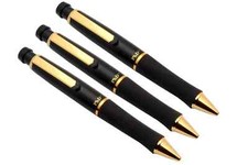 Set Of 3 Rare Vintage Sanford PHD Rollerball Pen With Rubber Grip NEW OLD STOCK picture