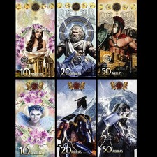 LOT 3Pcs El Club De La Moneda 2020, Art Ploymer Note, 10;20;50 Greek Mythology picture