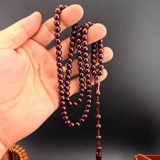 Old Misky Islamic Prayer Rosary 99 bead Tasbih  مسباح مسبحة صلات 99 خرزة N937 picture