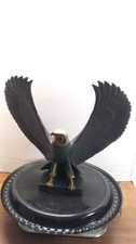 Franklin Mint 1988 Falcon Of The Nile Black Porcelain Statue Egypt  picture