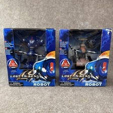 1997 Lost In Space Rocket Launcher Robot Action Figure & Battle Ravaged Bot NEW picture