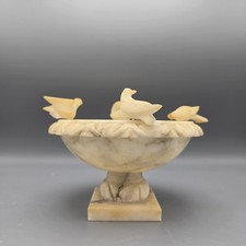 Grand Tour Alabaster Birdbath with Doves picture