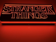 Light Up Stranger ThingsLed  Light Up Decoration Sign Extra Large XL 9”-10” Wide picture