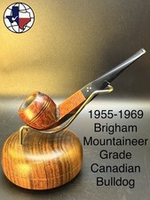 Vintage 1955-1969 Brigham Mountaineer Grade Canadian Bulldog Tobacco Pipe picture