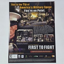 Close Combat First to Fight Xbox PC Military Spear Print Ad/Poster Art picture