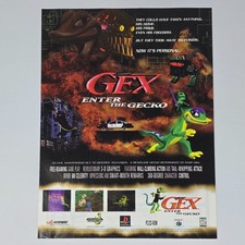 Gex Enter The Gecko PlayStation 1 PS1 Nintendo 64 N64 Freedom Print Ad/Poster picture