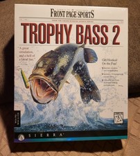 Trophy Bass 2 - CD Rom Game Complete & Original Disc, Artwork, & Case TESTED picture