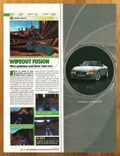 2000 Wipeout Fusion PS2 Playstation 2 PREVIEW PAGE Print Ad/Poster Authentic Art picture