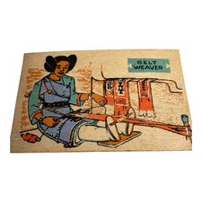 Antique Yucca Wood Pulp Native American Post Card picture