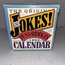 The Original 365 Jokes, Puns And Riddles Calendar 1992 Vintage picture