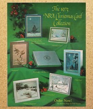 NRA Christmas EVE Card Collection Mallards - Magazine Print Ads Poster 1973 picture