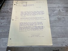 ORIG WWII REPUBLIC AVIATION FLIGHT TEST REPORT BOMB SHACKLE P-47N AIRCRAFT picture