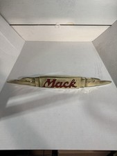 Vintage Brass Mack Truck Hood Grille Script Emblem Nameplate Badge Logo 18