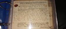 1743 king George II court summons Authentic picture