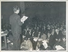 1934 Great Depression Ntl Unemployment Convention Herbert Benjamin Press Photo picture