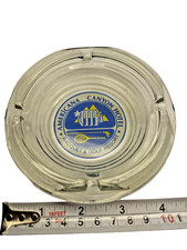 Vintage Americana Canyon Hotel Racquet & Golf Resort 4 Lobe Glass Ashtray picture